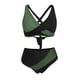 thumbnail image 4 of MKLEKYY Trajes De Baños Women High Waisted Bikini Sets Swimsuits Color Block Two Piece Drawstring Bathing Suit, 4 of 4