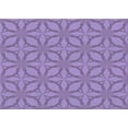 thumbnail image 1 of Ahgly Company Indoor Rectangle Patterned Purple Mimosa Purple Area Rugs, 2' x 3', 1 of 6