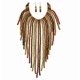 thumbnail image 1 of Wooden Bead Necklace: Handmade Necklace For Women - Boho Ethnic Jewelry With Colorful Design - Statement Accessory For Parties And Daily Wear, 1 of 3
