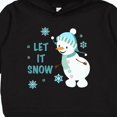 thumbnail image 3 of Inktastic Let It Snow Snowman Toddler Hoodie, 3 of 4
