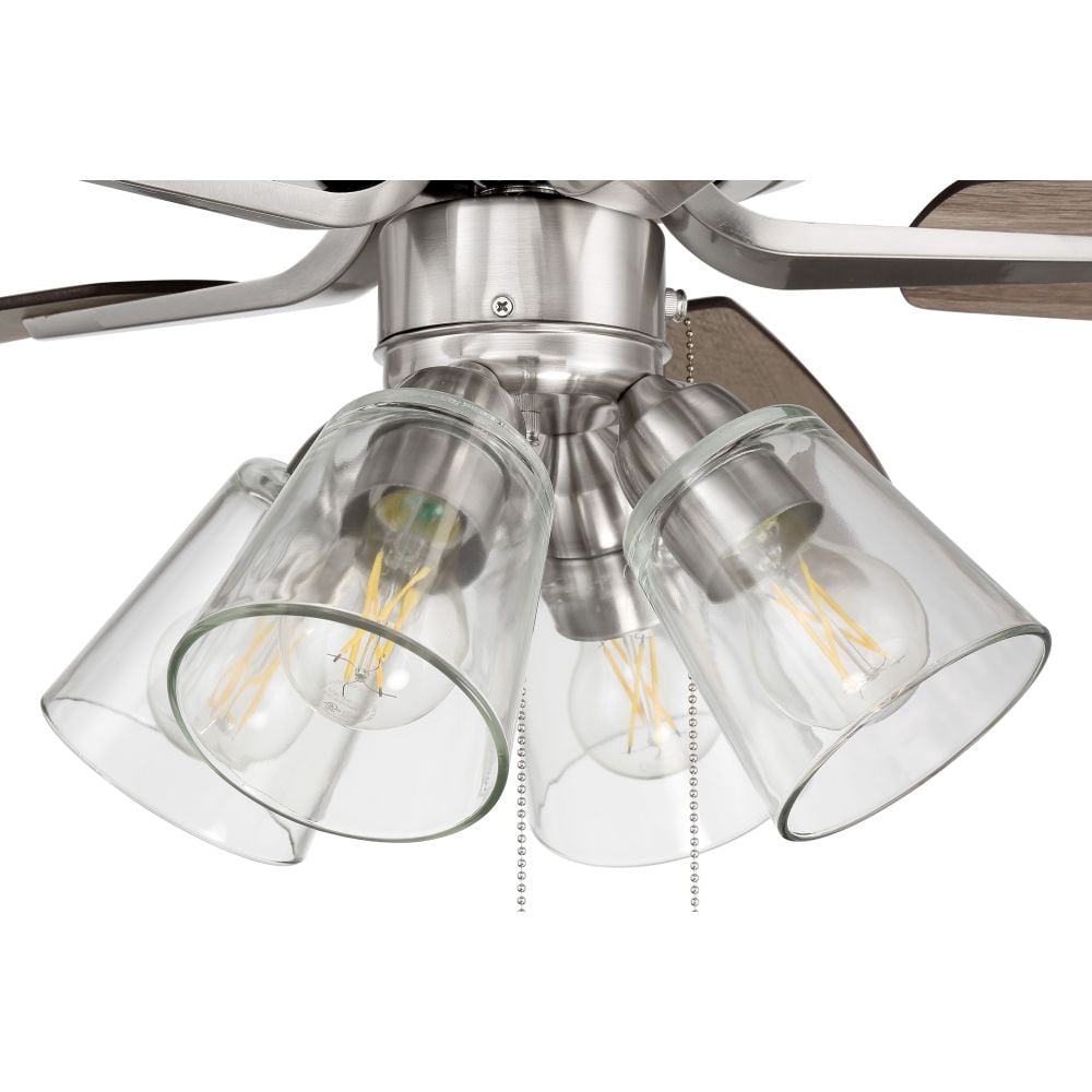 P104BNK5-52DWGWN Craftmade Lighting Pro Plus 104 Series - 52 Inch 5 Blade Ceiling Fan with Light Kit
