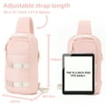 thumbnail image 3 of TINYAT Sling Crossbody Bag for Women Polyester Waterproof Chest Bag Zipper for Outdoors Hiking Cycling Sports Pink, 3 of 7