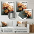 thumbnail image 4 of DESIGN ART Designart "Golden Red Flower I" Floral Metal Wall Art 36 in. wide x 36 in. high, 4 of 5