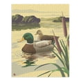thumbnail image 2 of Mallard Ducks (1000 Piece Puzzle, Size 19x27, Challenging Jigsaw Puzzle for Adults and Family, Made in USA), 2 of 4