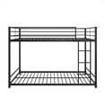 thumbnail image 6 of Black Metal Full Over Full Bunk Bed - Space-Saving Design, Heavy Duty Frame, w/ Safety Rails, Easy Assembly, Perfect for Bedroom, 6 of 8