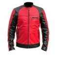 thumbnail image 1 of Red Motorcycle Jacket Motorcycle Jackets For Men Cafe Racer Leather Jacket Leather Biker Jacket Mens Motorcycle Leather Jacket Mens size XL, 1 of 4