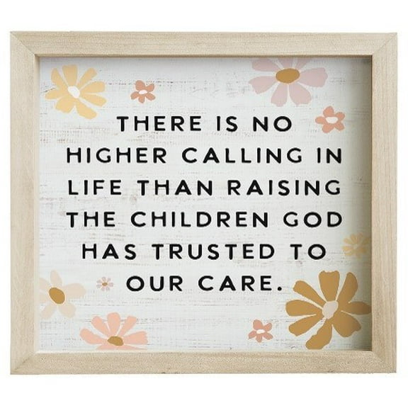 Sincere Surroundings 370479 Rustic Frame - Raising Children Flowers - 10 x 10 in.
