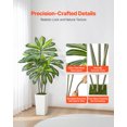 thumbnail image 2 of VEVOR 5ft Artificial Dracaena Tree Fake Plant with White Planter Indoor, 2 of 9
