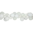 thumbnail image 5 of Northlight 3-Finish Shatterproof Ball Christmas Garland - 6' x 3.5" - White - Unlit, 5 of 5