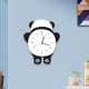 thumbnail image 1 of Reloj de pared Soledad con diseño de animales para niños elegante sin tictac para colgar en la pared Panda de vuelta, 1 of 9