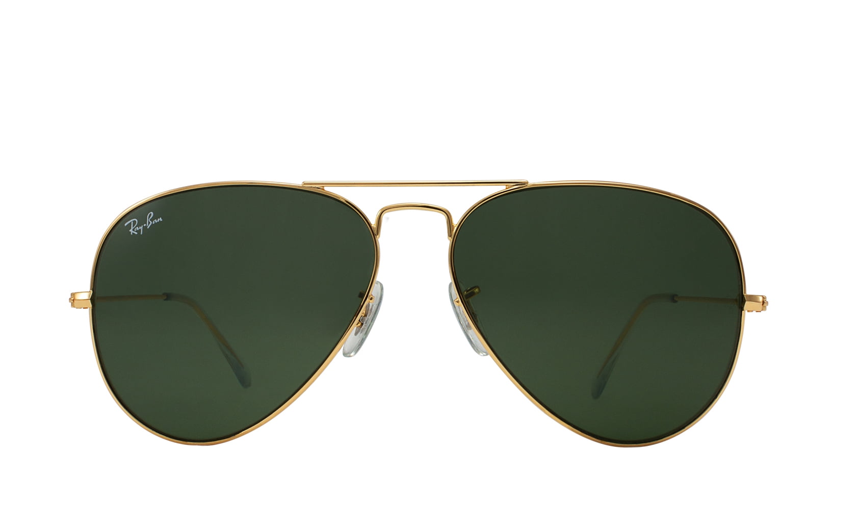 Lentes de Sol Ray Ban Aviador RB3025 W3234 Unisex Verde RB3025 W3234 Aviator Gota Chica G 15 Dorado Walmart en linea