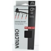VELCRO Brand Industrial Strength Tape | Indoor & Outdoor Use | Superior Holding Power on Smooth Surfaces | 4ft x 2in Tape | Black