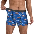 thumbnail image 2 of Kdxio Men's Boxer Briefs with Dinosaur Driving Print - Comfortable and Breathable Underwear for Everyday Wear, 2 of 7