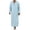 Blue, variant on Long Sleeve Shirts For Men Solid Color Lapel Collar Fashion Hooded Robe Casual Fit Business Shirt
