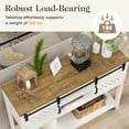 thumbnail image 4 of May in Color 46" Entryway Table with Storage, Farmhouse Console Table, for Hallway, Living Room,White and Rustic Oak, 4 of 9