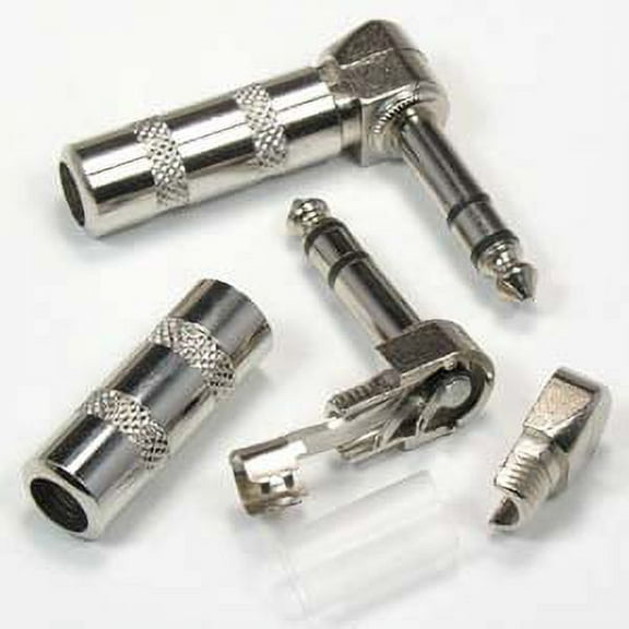 ACCL 1/4 inch Stereo Right Angle Plug, 2 Pack