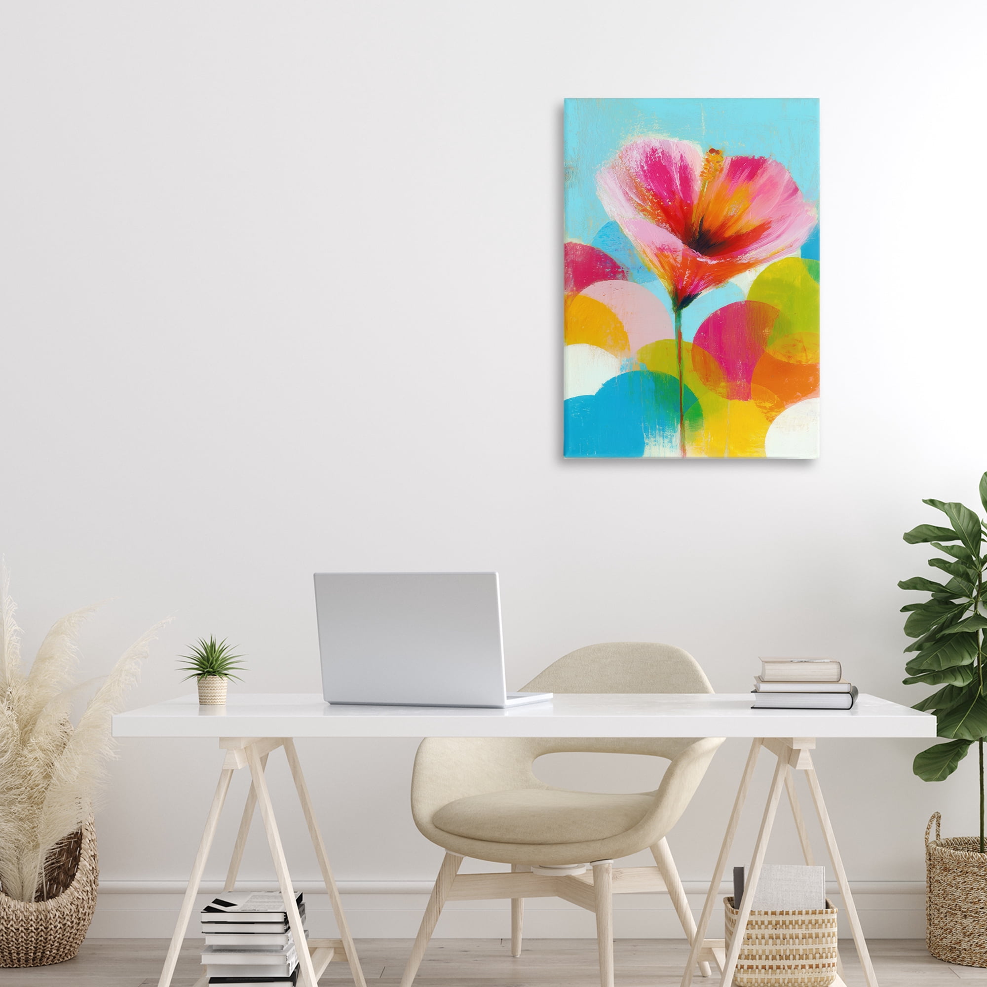 Stupell Industries Hibiscus In The Sun Canvas Wall Art, design by Chromatic Storm Studio