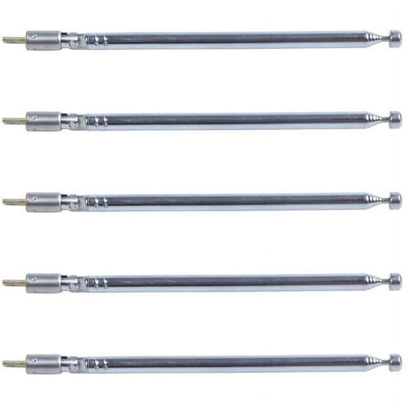 5X Reemplazo 49cm 19.3 pulgada 6 Secciones Antena Telescopica para Radio TV