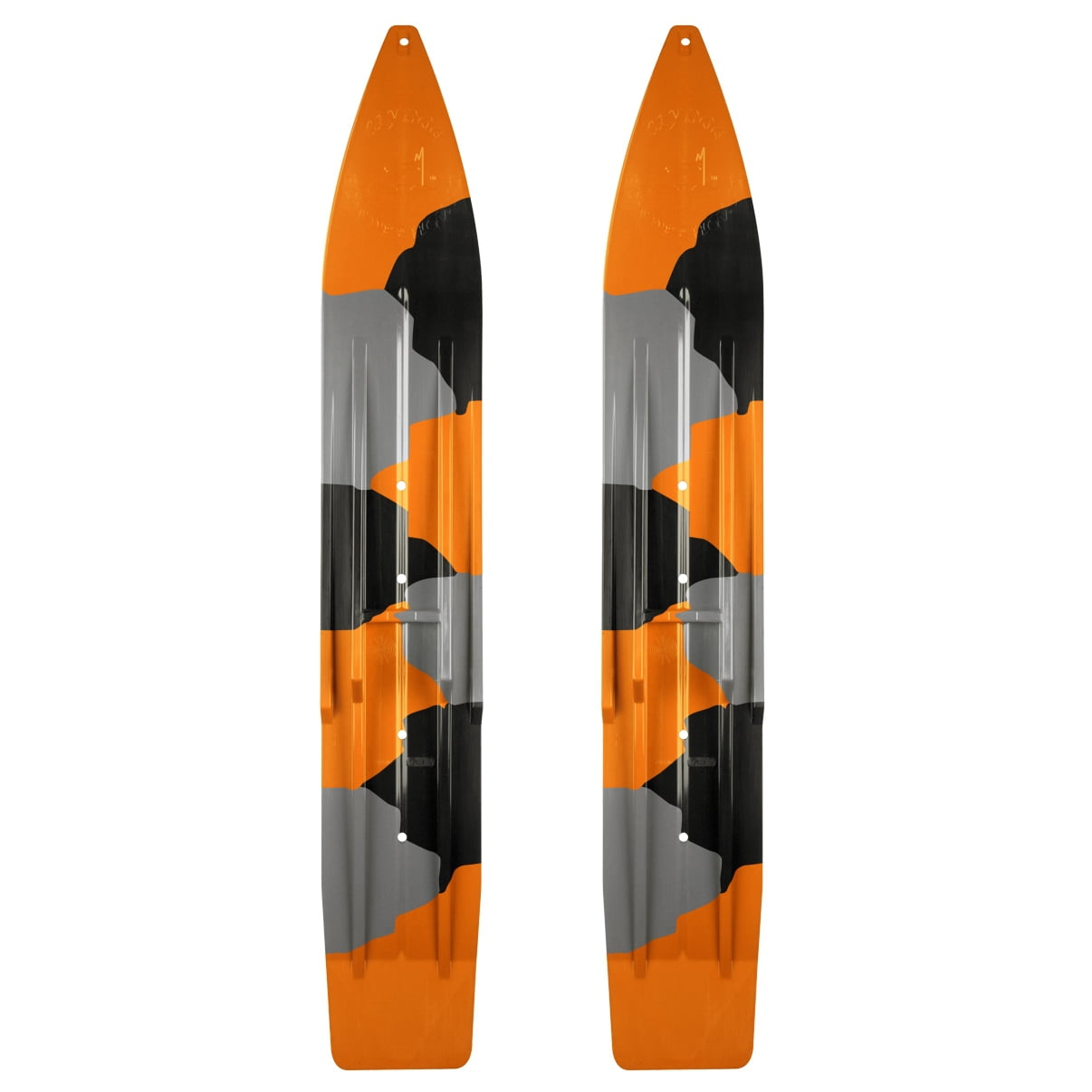 SLYDOG SKIS 7" Ski Powder Camo, Pair Camo, Orange, Black, Gray #310127 by SLYDOG SKIS