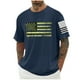 thumbnail image 1 of Tops para hombre, blusas y camisas de cuello redondo y manga corta para hombre, blusas casuales de cuello redondo con estampado de moda para hombre, blusas de cuello redondo y manga corta, camisas par, 1 of 5