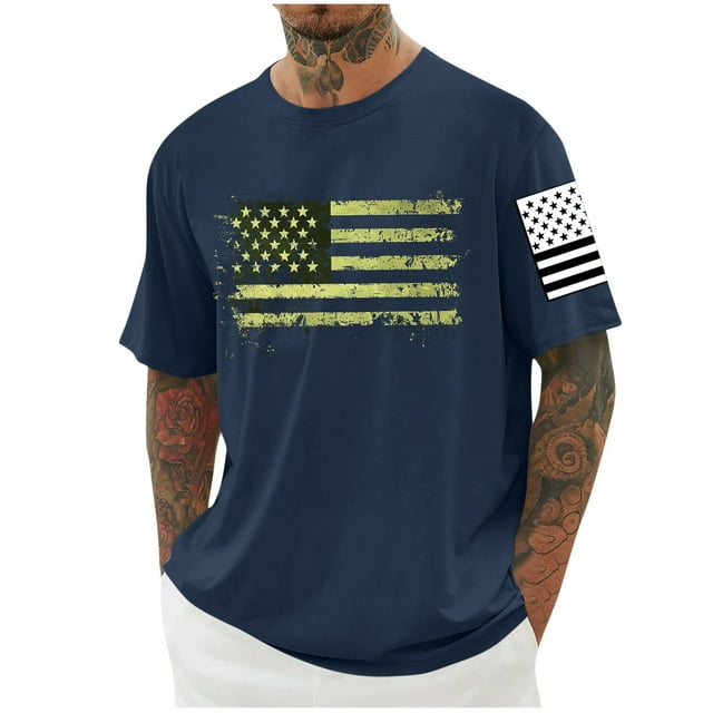 Tops para hombre, blusas y camisas de cuello redondo y manga corta para hombre, blusas casuales de cuello redondo con estampado de moda para hombre, blusas de cuello redondo y manga corta, camisas par