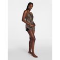 thumbnail image 3 of Joyspun Women’s Lace Trim Satin Cami and Shorts Set, Sizes S-3X, 3 of 6