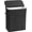 Black, variant on 100L Laundry Hamper with Lid Bamboo Laundry Basket with Liner Bag Foldable Storage Hamper with Handles Black
