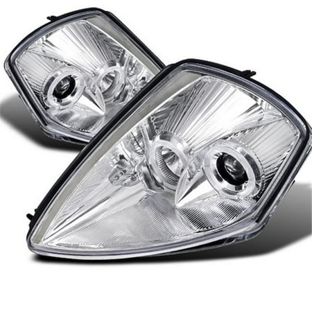 - Spec-D Tuning LHP-ELP00-ABM Halo Projector Headlight for 00 to 05 Mitsubishi Eclipse, Chrome - 13 x 17 x 19 in.