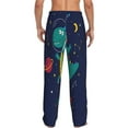 thumbnail image 3 of Easygdp Dinosau Space Explorer Men's Pajama Pant, Sleep Elastic Waistband Lounge Pants - X-Large, 3 of 9