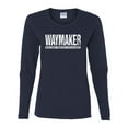 thumbnail image 2 of Wild Bobby Waymaker Inspirational/Christian Women Graphic Long Sleeve Tee, Navy, X-Large, 2 of 5