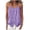 Purple, variant on LEKWK Tank Tops for Women Camisole Loose Fit Spaghetti Strap Linen Cami Shirts Crew Neck Sleeveless Loose Fit Button Summer Tops Fashion Going Out Outfits