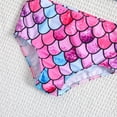 thumbnail image 4 of Girls' Swimwear Size 18 Kids 2Piece Fish Scale Swimsuit Summer Ruffles Bikini Tankini Sets,Pink,2-3 Years, 4 of 5