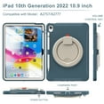 thumbnail image 6 of Dteck Case for iPad 10th Generation 10.9 inch 2022 with Hand Grip, Portable Carrying Rugged Shockproof Cover with Rotatable Stand Pencil Holder for Apple iPad 10th Gen,Cornflower Blue, 6 of 9