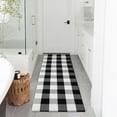 thumbnail image 3 of iOhouze Buffalo Plaid Rug 2x8 Ft Black and White Runners for Hallways Washable Checkered Rug Cotton Kitchen Runner Carpet Runner Rugs for Entryway for Hallway Kitchen Bedroom Living Room, 3 of 6