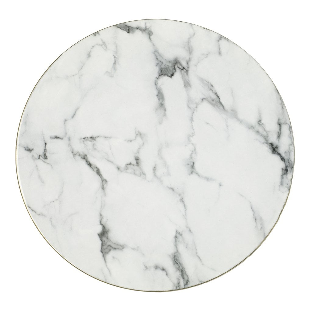 1 Pc, Acrylic Placemat 13" Round Marble Design For Wedding, Birthday