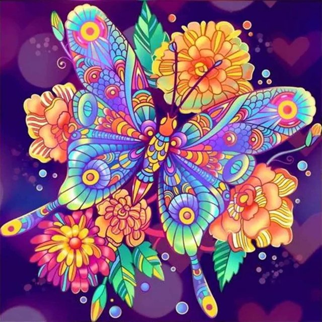 Kits de pintura de diamante para adultos y niños principiantes Mariposa amarilla Taladro completo Diamantes redondos Decoración de pared 12x12 pulgadas