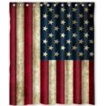 thumbnail image 1 of ABPHQTO Cortina de ducha de la bandera americana Cortina de ducha impermeable 160x180 cm, 1 of 2