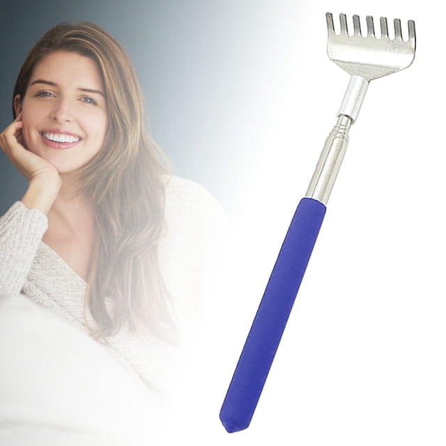 Stainless Steel Back Scratcher Extendable Long Handle Itch Tool for Full Body Portable & Durable