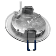 thumbnail image 5 of DLE3 Series 3 in. Round Nickel Flat Panel LED Downlight in 4000K, 5 of 11