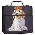 thumbnail image 5 of FORMRS Zipper Binder with Shoulder Strap 2-inch Ring 500 Sheet Capacity File Bag, Yellow Halloween Dog, 5 of 5