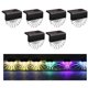 thumbnail image 2 of Luces solares para exteriores, paquete de 6 luces solares impermeables para escalones que se utilizan para barandillas, cubiertas, escaleras y jardín, 2 of 5