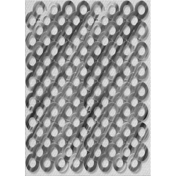 Ahgly Company Machine Washable Indoor Rectangle Transitional Ash Gray Area Rugs, 2' x 3'