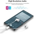 thumbnail image 2 of JJEAN-USB C Headphones for iPad Pro/iPhone 17 16 15 Pro Max Air HiFi Stereo USB-C Wired Earbuds Microphone Volume Control Type C Earphone for Samsung S26 S25 S24 S23 Ultra S22 S21 Note 20 Pixel 10 9, 2 of 2