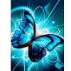 Cuadros Decorativos 5D DIY diamante pintura mariposa azul completo redondo taladro mosaico Kit pared imagen DQrwqpou Nuevos Originales