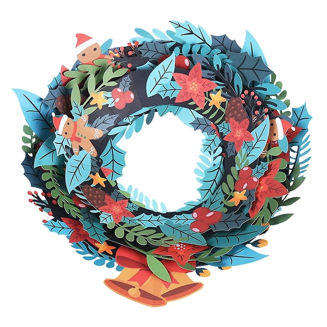 Guirnalda navideña de papel YONGSHENG Decoración para fiestas navideñas en casa Señal de bienvenida