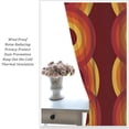 thumbnail image 5 of Geometric Pattern Curtains, Vintage 60''S 70''S Orange Modern Abstract Decor, Bedroom Living Room Blackout Insulated Curtains42X54 Inch, 5 of 6