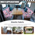 thumbnail image 5 of SCRAWLGOD Patchwork Cat Floral Print RV Dinette Cushions Covers Stretch Universal Camper Car Cushion Slipcover Washable 2 Piece Set RV Couch Cover for Camper Car Bench Seats, 5 of 8