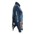 thumbnail image 3 of Vedolay Womens Tops Womens Casual Long Sleeve Coat with Fringe Rhinestones Jean Jacket,Dark Blue S, 3 of 5