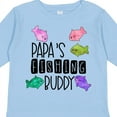 thumbnail image 4 of Inktastic Papa's Fishing Buddy with Colorful Fish Boys or Girls Long Sleeve Toddler T-Shirt, 4 of 5