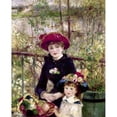 thumbnail image 2 of Renoir, Pierre-Auguste 20x24 Black Modern Framed Museum Art Print Titled - Two Sisters - On The Terrace, 2 of 4
